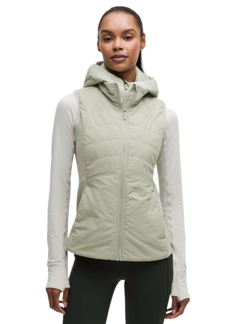 NEW Lululemon Another Mile Vest. Fog Green. 6. NWT